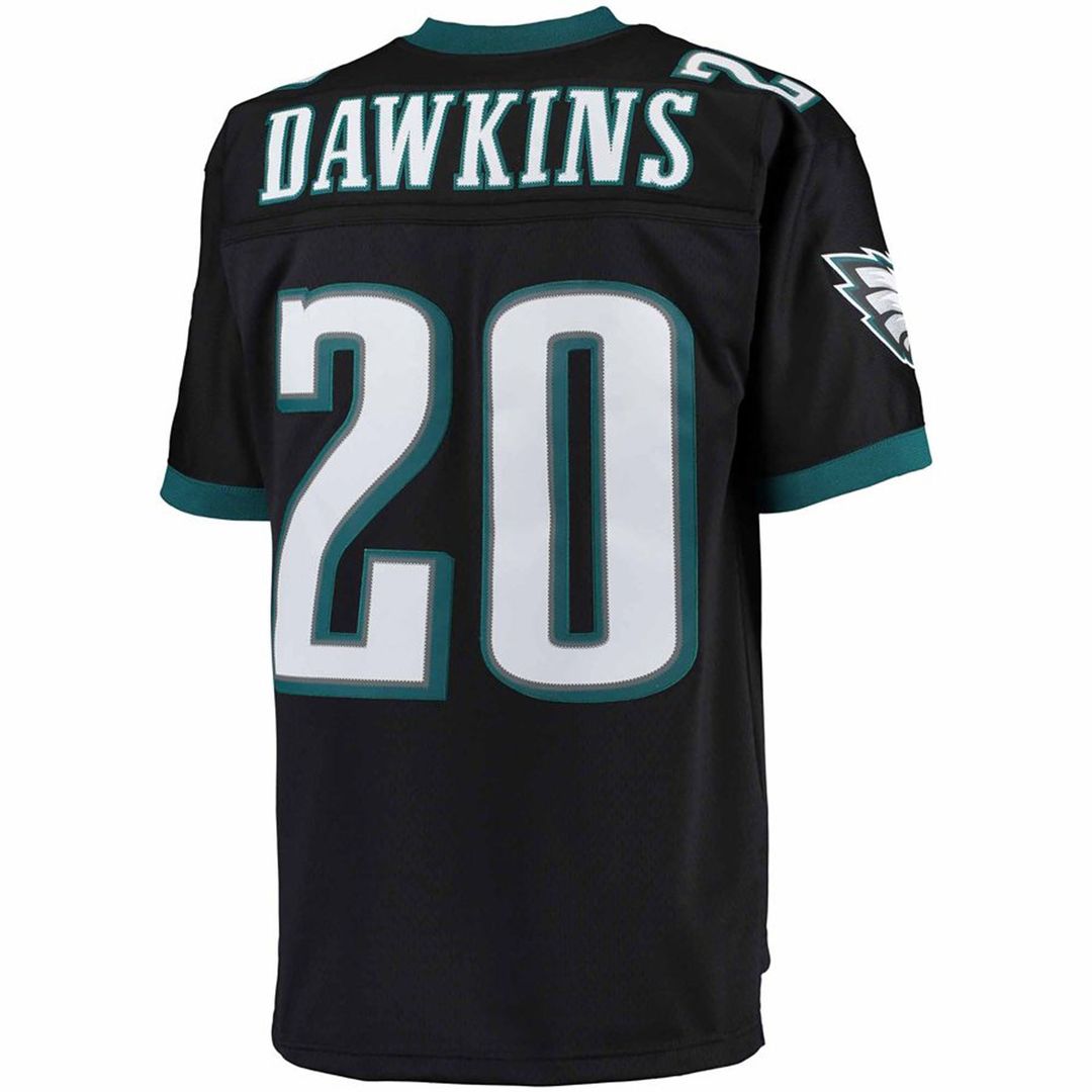 Philadelphia Eagles Brian Dawkins Black Big & Tall 2004 Retired Player Replica Jersey product image 3, provided for visual