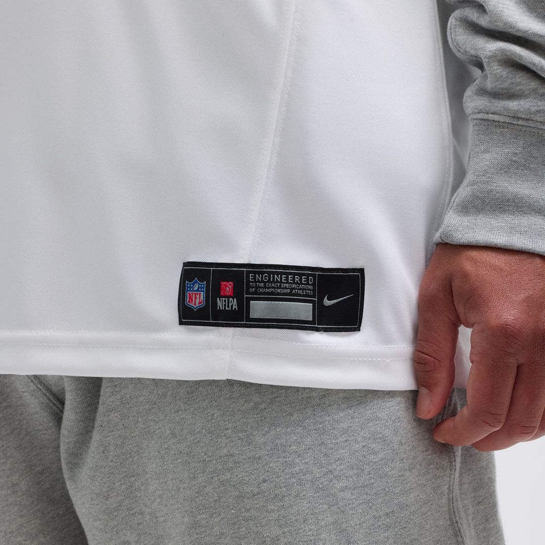 Detroit Lions Jahmyr Gibbs White Vapor F.U.S.E. Limited Jersey product image 19, provided for visual reference and product