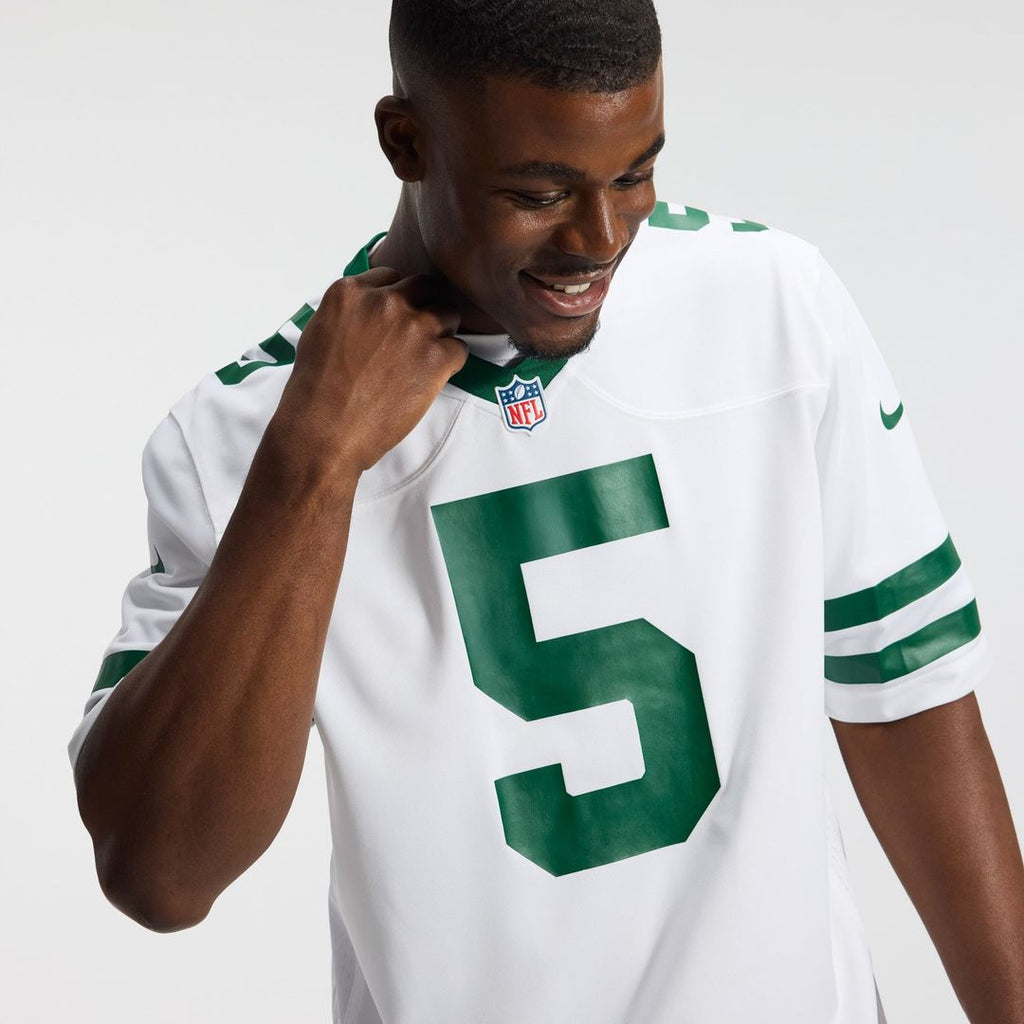 New York Jets Garrett Wilson Legacy White Game Jersey product image 10, provided for visual reference and product detail