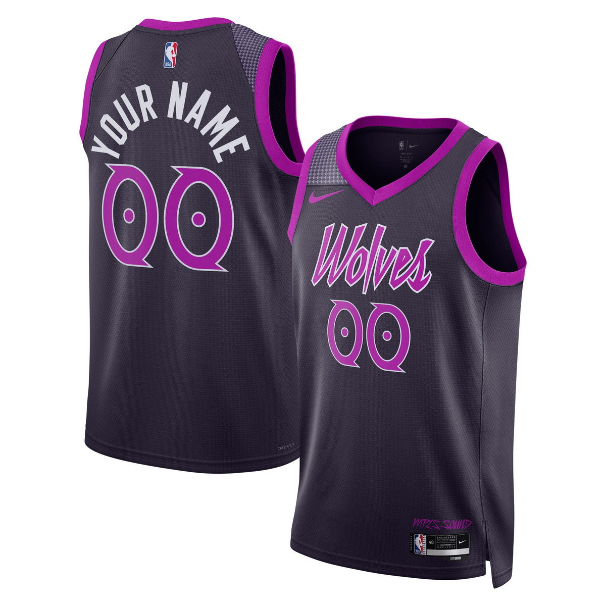 Minnesota Timberwolves 2025/26 City Edition Swingman Basketball Jersey - Custom - Unisex product image 1, provided for