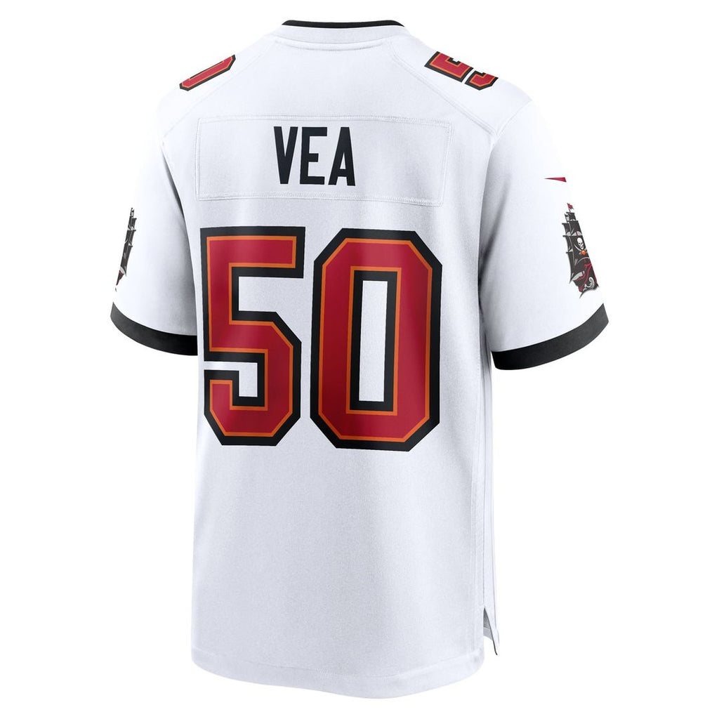 Tampa Bay Buccaneers Vita Vea White White Game Jersey product image 6, provided for visual reference and product detail