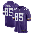 Minnesota Vikings Ben Yurosek Purple Team Game Jersey product image 1, provided for visual reference and product detail