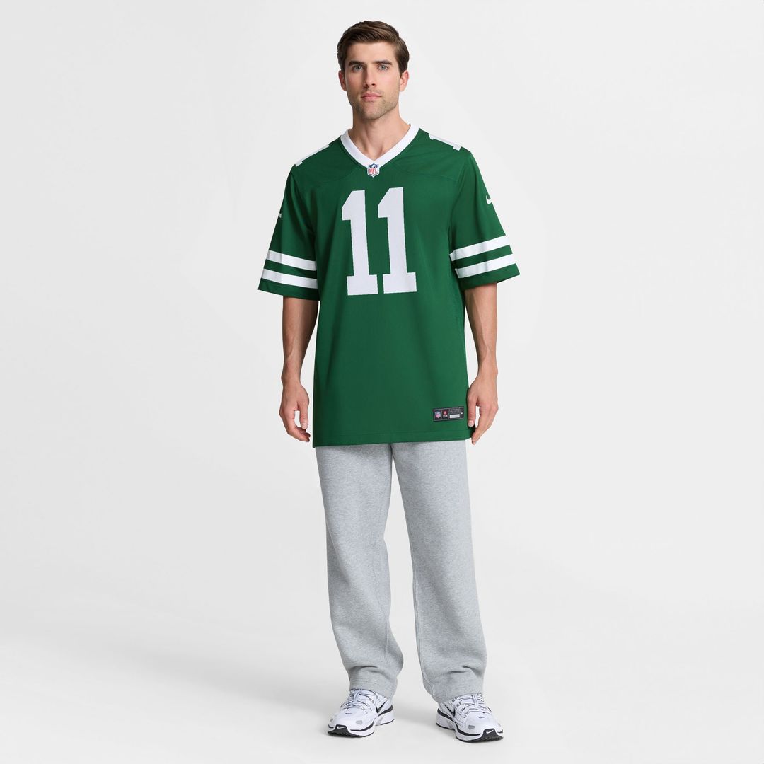 New York Jets Omar Cooper Jr. Green Team Game Jersey product image 2, provided for visual reference and product detail review