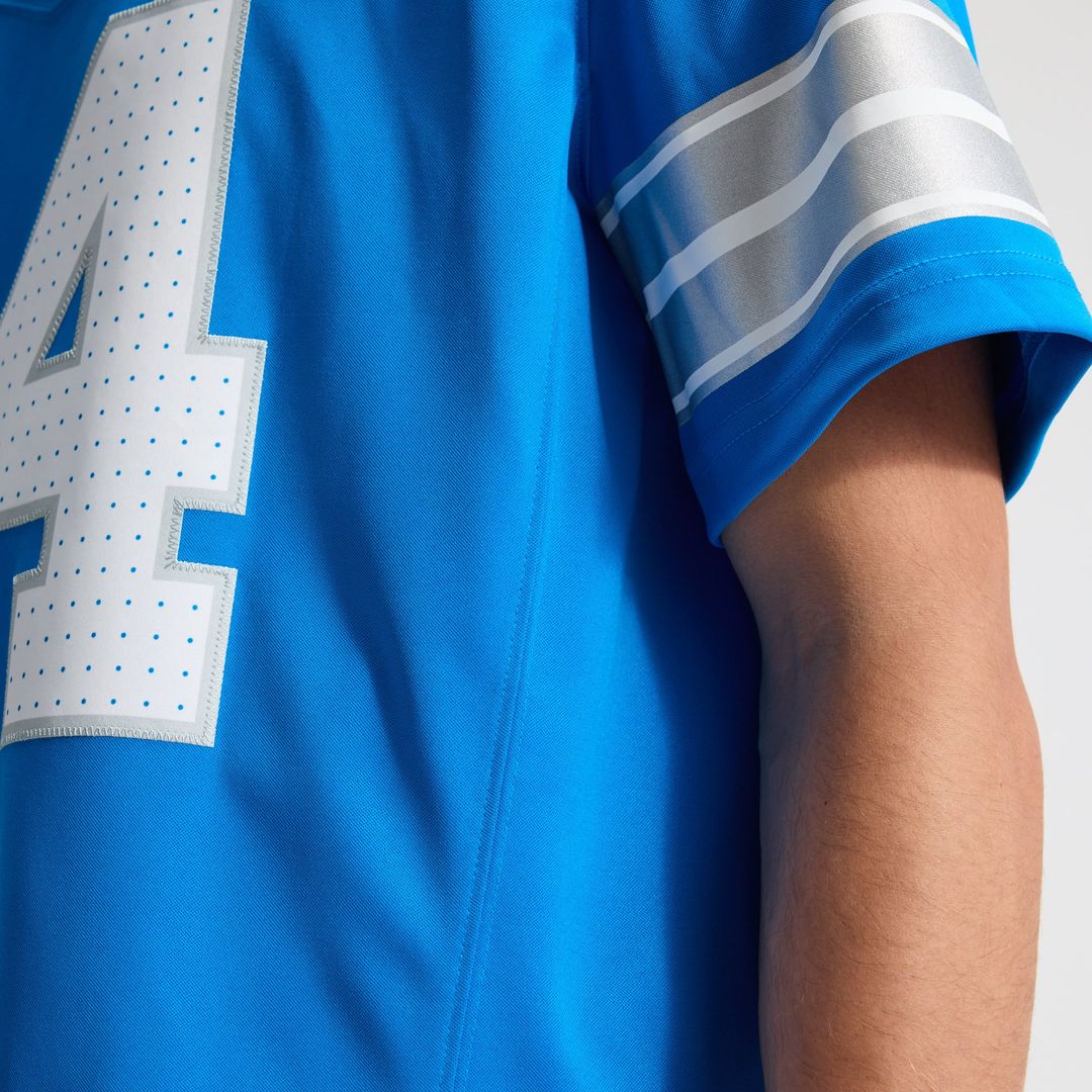 Detroit Lions Amon-Ra St. Brown Blue Team Vapor F.U.S.E. Stitched Limited Jersey product image 27, provided for visual