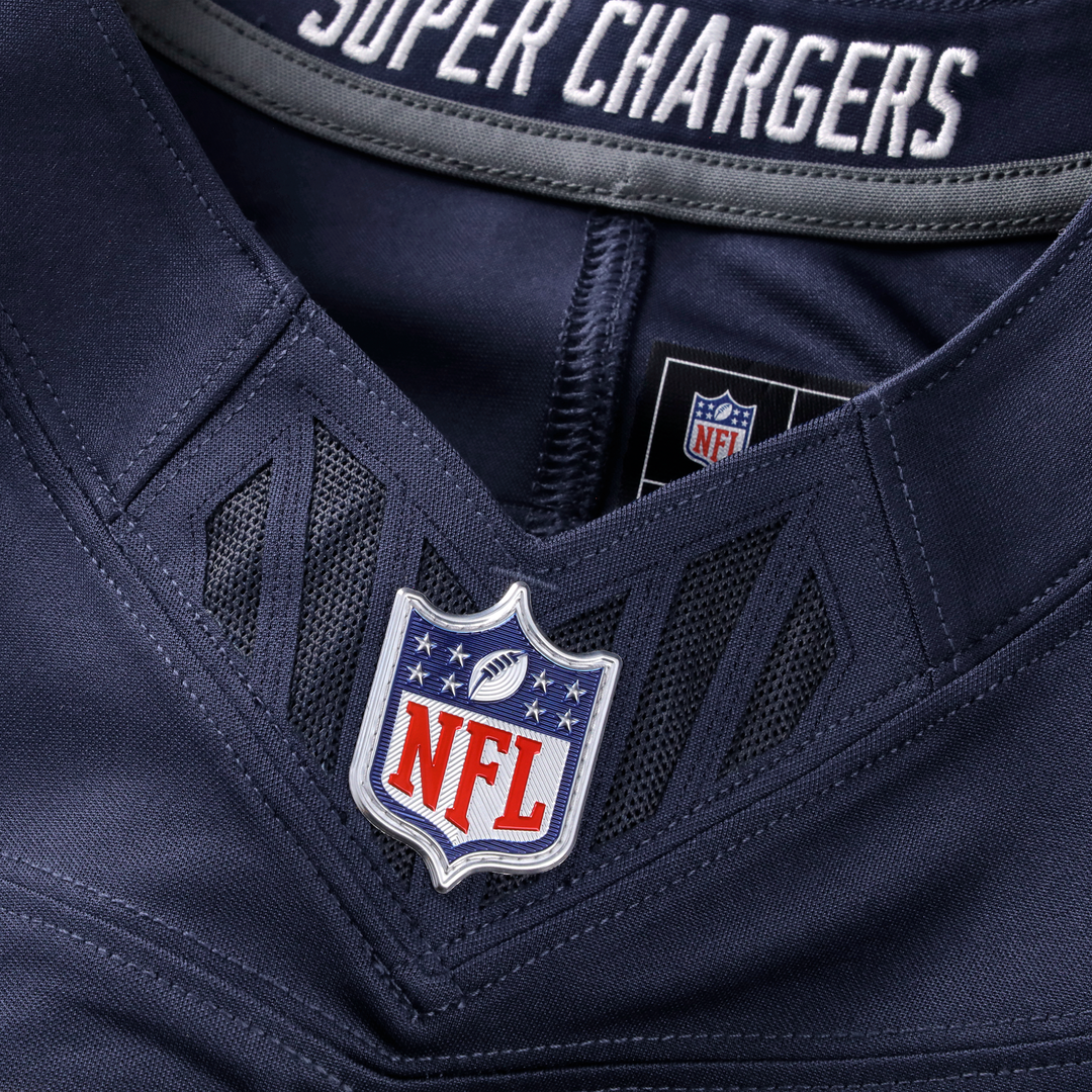 Los Angeles Chargers Justin Herbert Navy Alternate Super Chargers Vapor F.U.S.E. Stitched Limited Jersey product image 9,