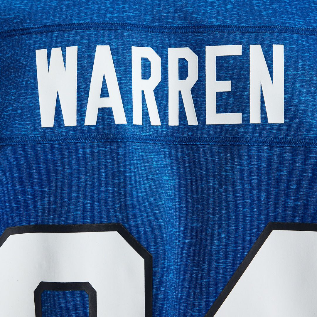 Indianapolis Colts Tyler Warren Heather Royal Alternate 2 Indiana Nights Game Jersey product image 12, provided for visual