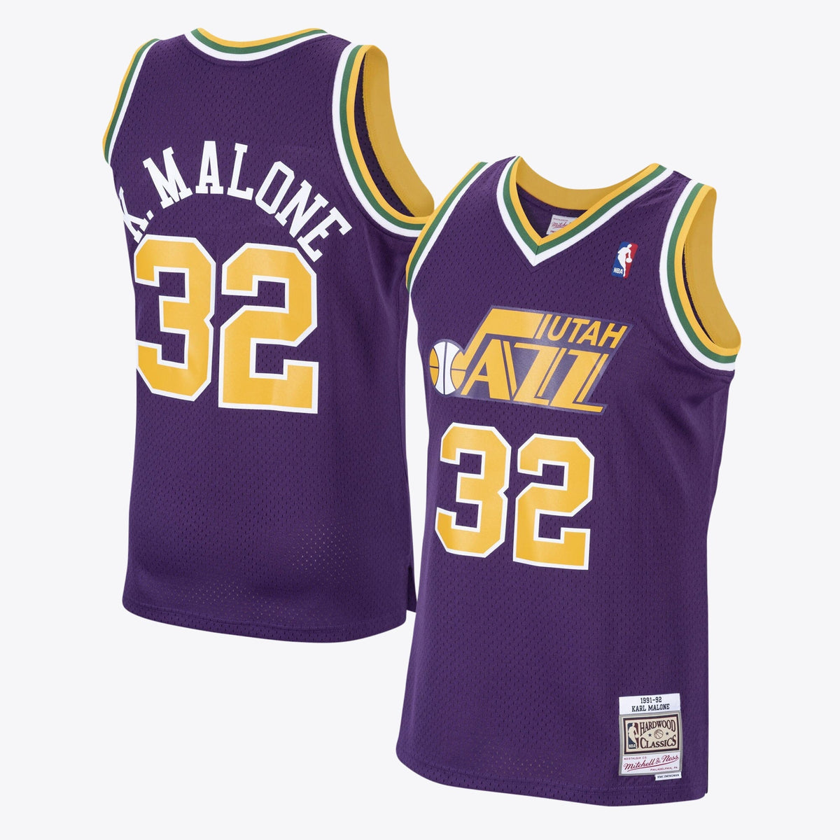 Utah Jazz Karl Malone 1991 Hardwood Classics Road Swingman product image 1