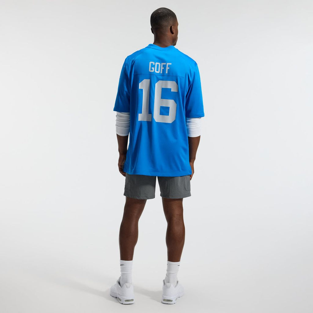 Detroit Lions Jared Goff Blue Alternate Game Jersey product image 5, provided for visual reference and product detail review