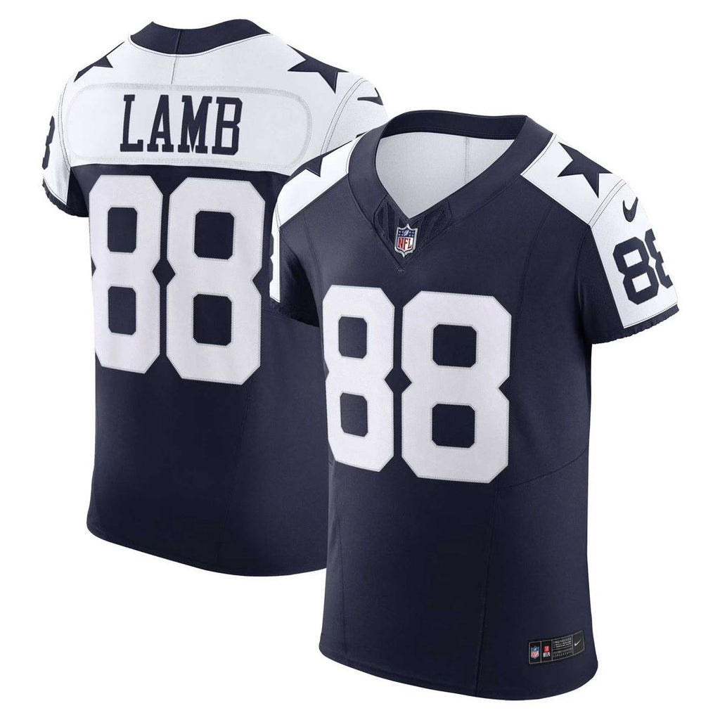 Dallas Cowboys CeeDee Lamb Navy Alternate Vapor F.U.S.E. Elite Jersey product image 1, provided for visual reference and
