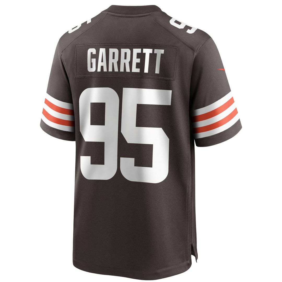 Cleveland Browns Myles Garrett Brown Player Game Jersey product image 3, provided for visual reference and product detail