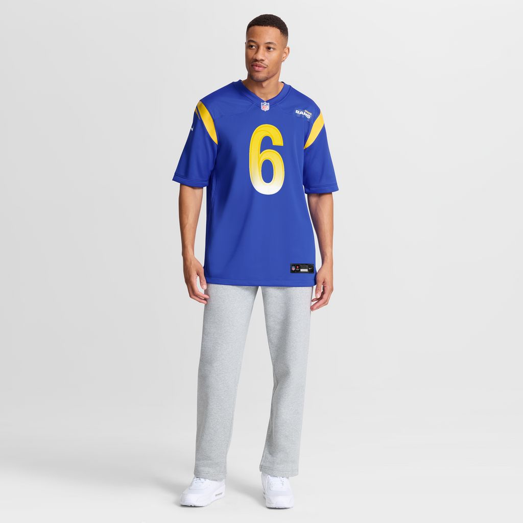 Los Angeles Rams Nick Hampton Royal Team Game Jersey product image 7, provided for visual reference and product detail review