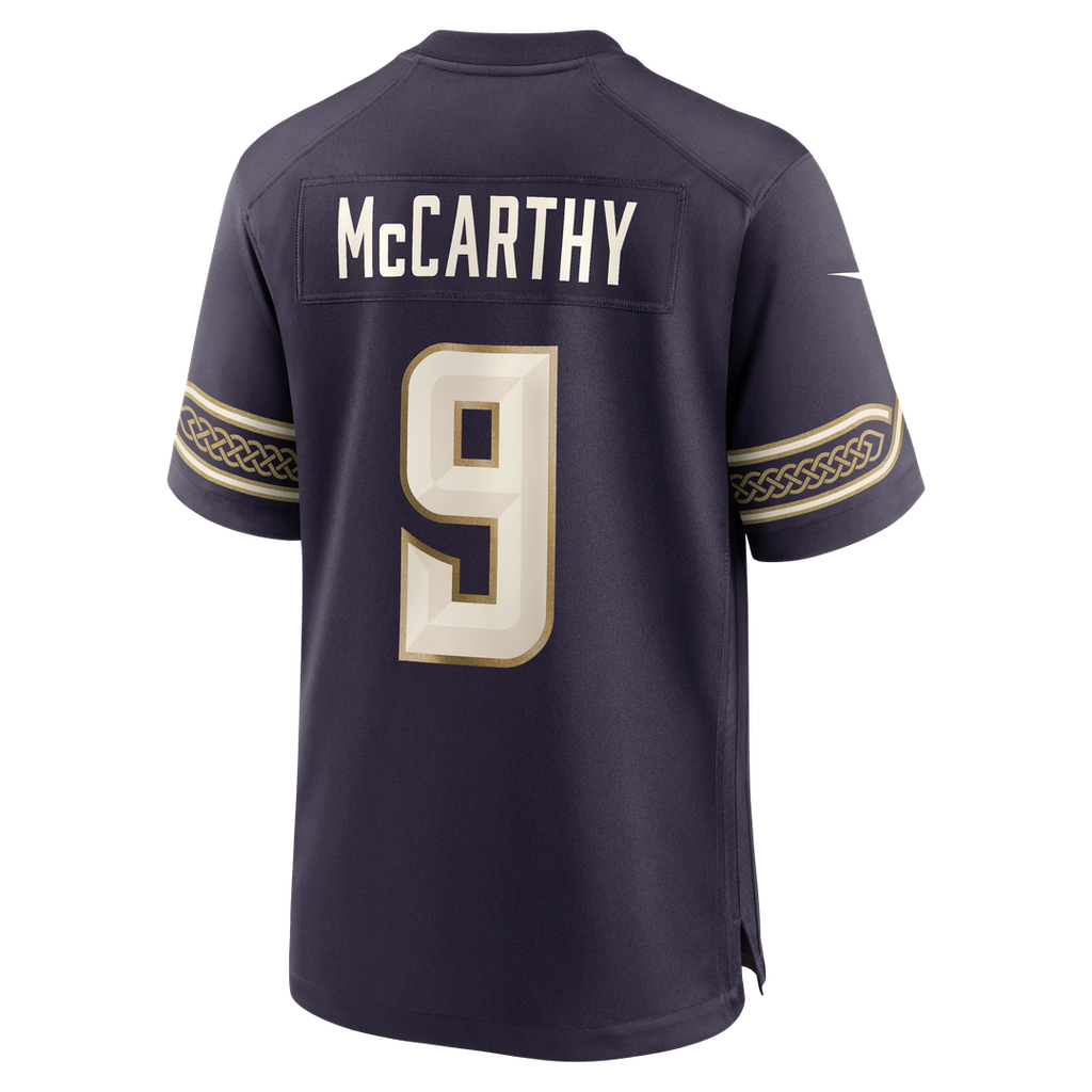 Minnesota Vikings J.J McCarthy Purple 2026 Rivalries Collection Game Jersey product image 7, provided for visual reference