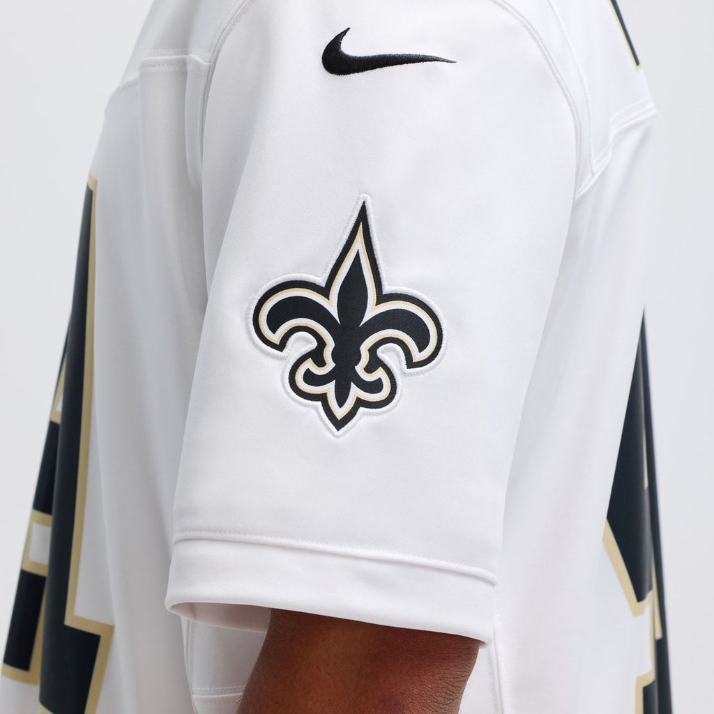 New Orleans Saints Alvin Kamara White Vapor F.U.S.E. Limited Jersey product image 10, provided for visual reference and