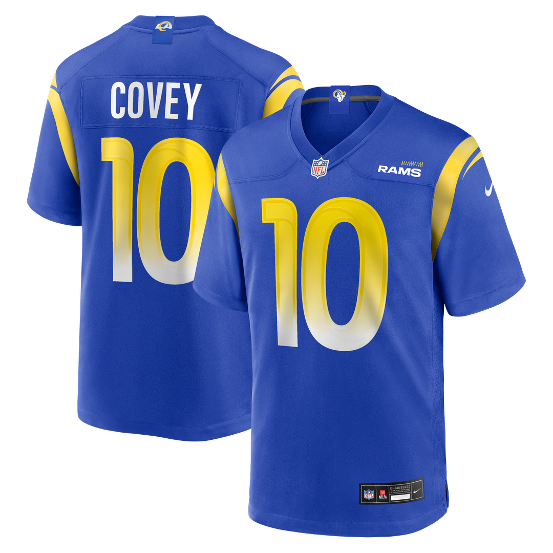 Los Angeles Rams Britain Covey Royal Team Game Jersey product image 1, provided for visual reference and product detail