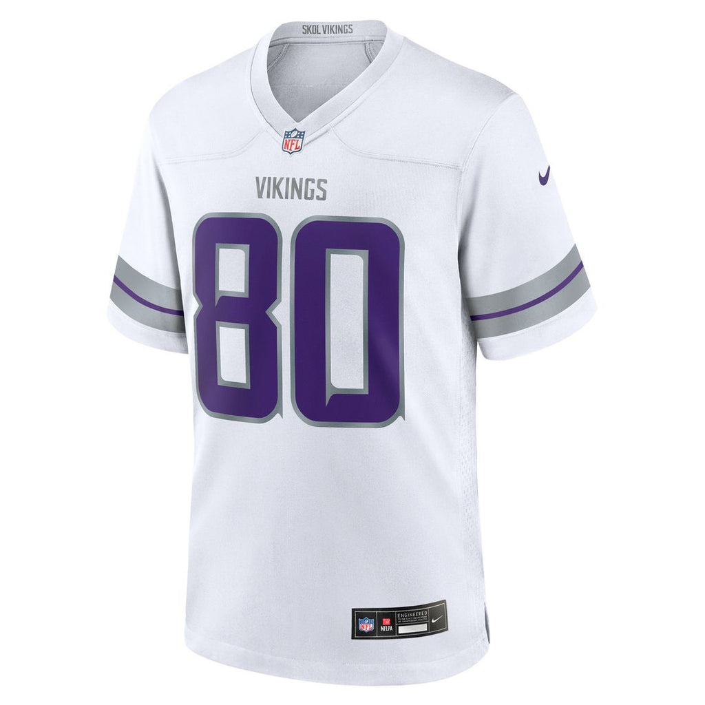 Minnesota Vikings Cris Carter White Alternate Retired Player Game Jersey product image 2, provided for visual reference and
