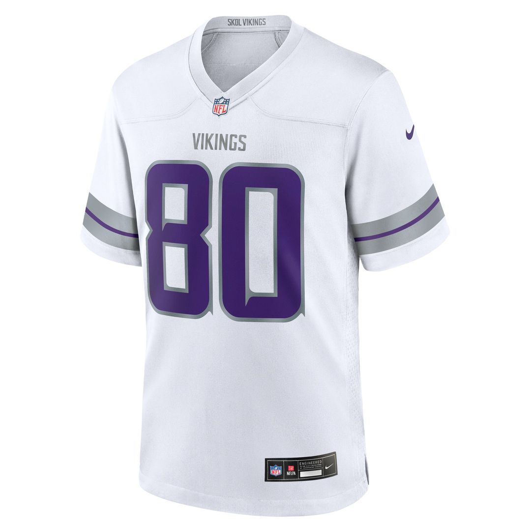 Minnesota Vikings Cris Carter White Alternate Retired Player Game Jersey product image 2, provided for visual reference and