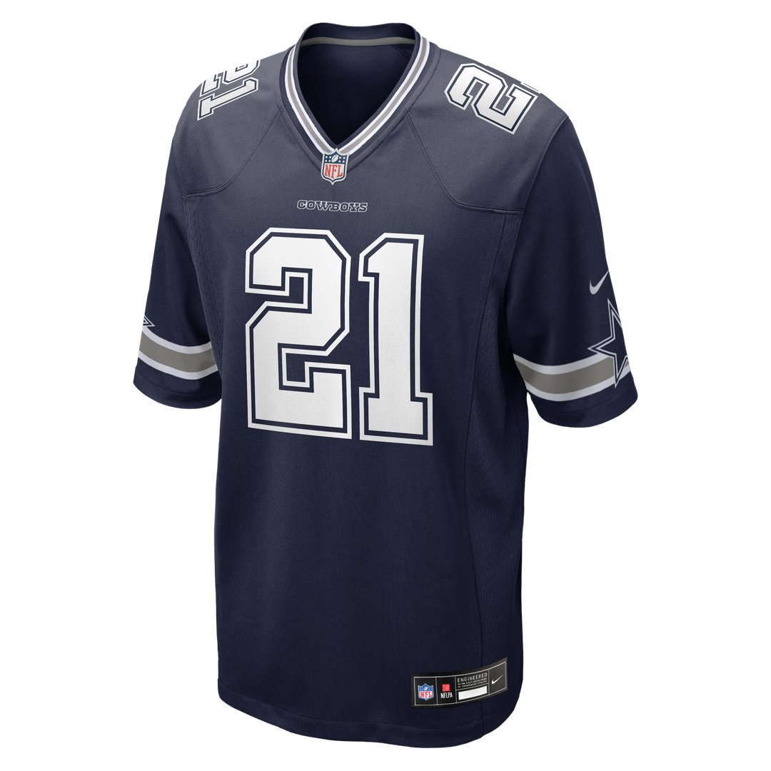 Dallas Cowboys Deion Sanders Navy Team Retired Player Game Jersey product image 2, provided for visual reference and product