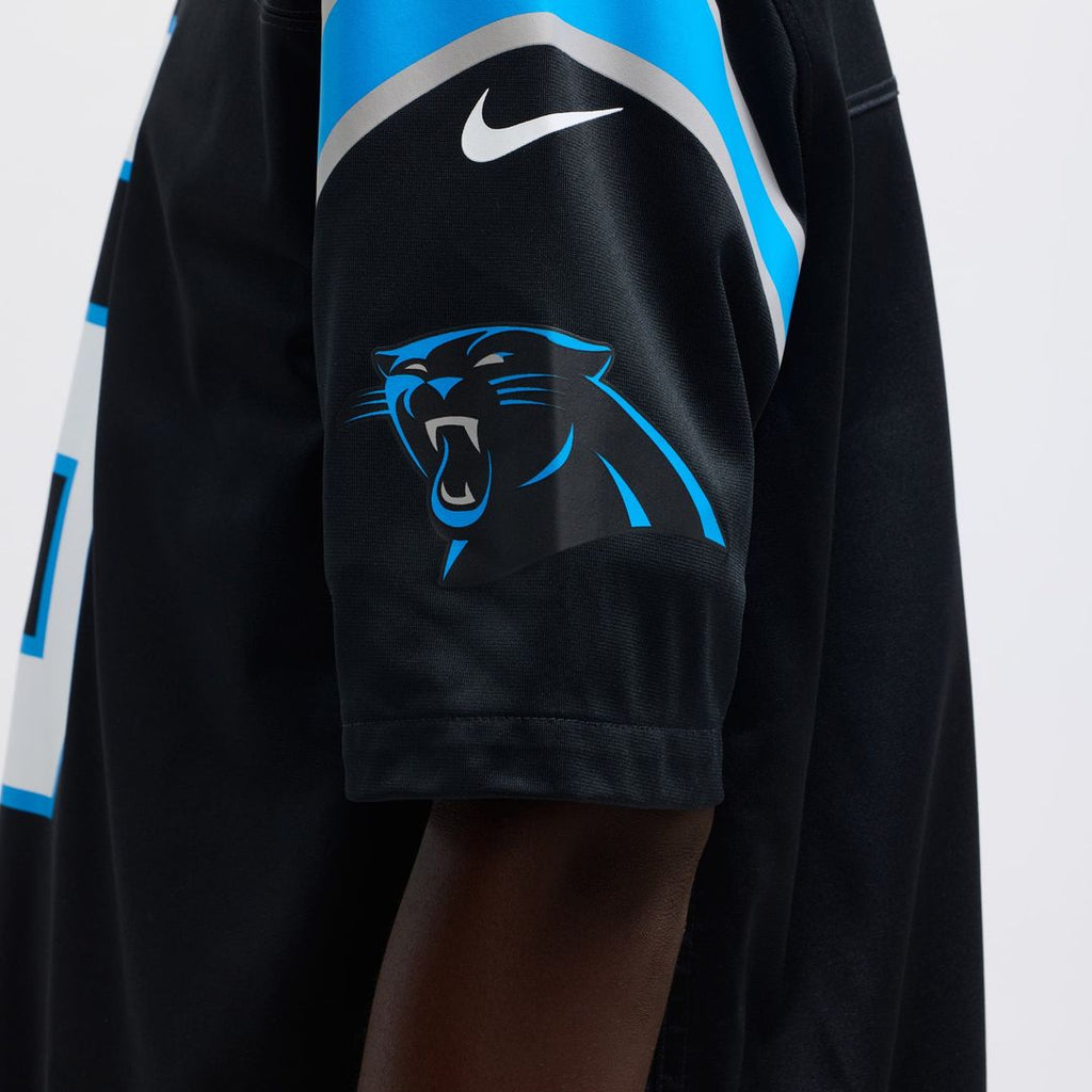 Carolina Panthers Bryce Young Black Team Game Jersey product image 10, provided for visual reference and product detail