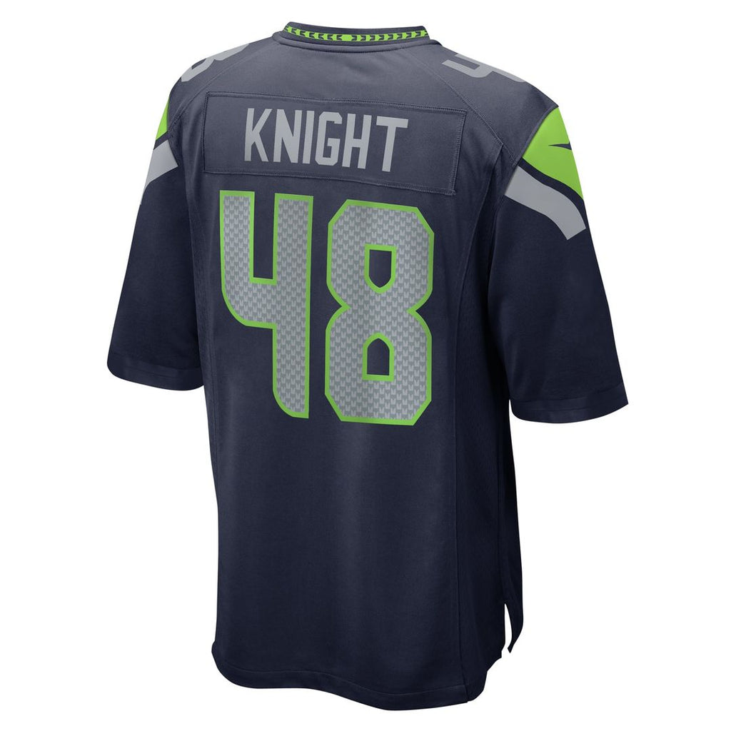 Seattle Seahawks Tyrice Knight College Navy Game Jersey product image 3, provided for visual reference and product detail