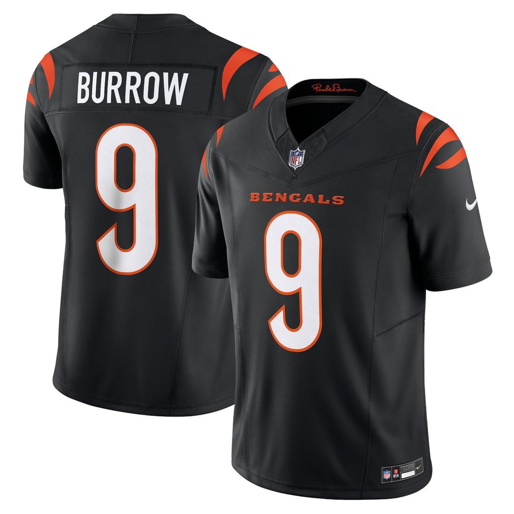 Cincinnati Bengals Joe Burrow Orange Vapor F.U.S.E. Limited Jersey product image 7, provided for visual reference and