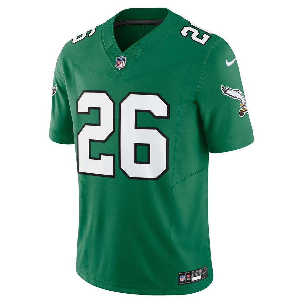 Philadelphia Eagles Saquon Barkley Kelly Green Alternate Vapor F.U.S.E. Limited Jersey product image 2, provided for visual