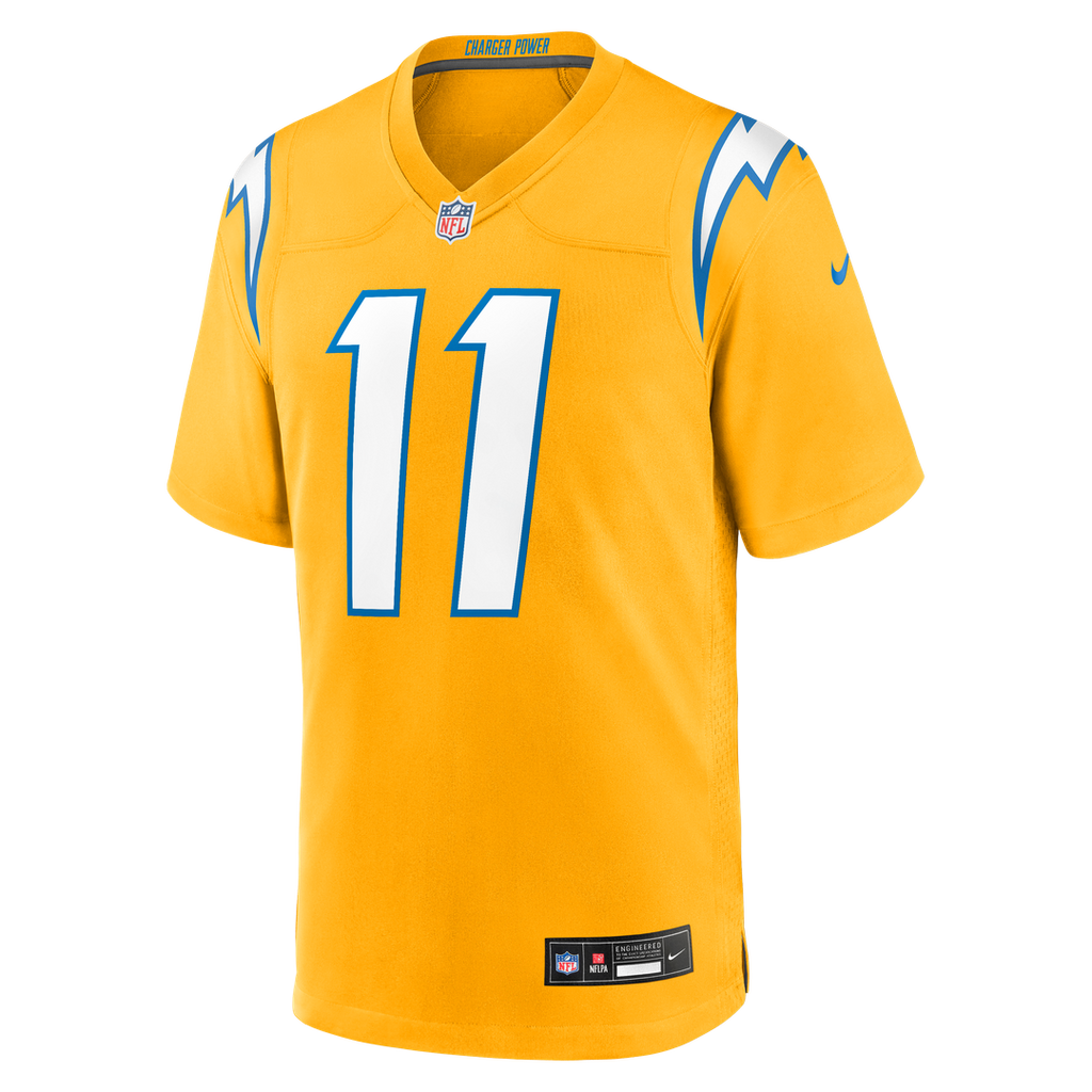 Los Angeles Chargers Cameron Dicker Gold Alternate Game Jersey product image 2, provided for visual reference and product