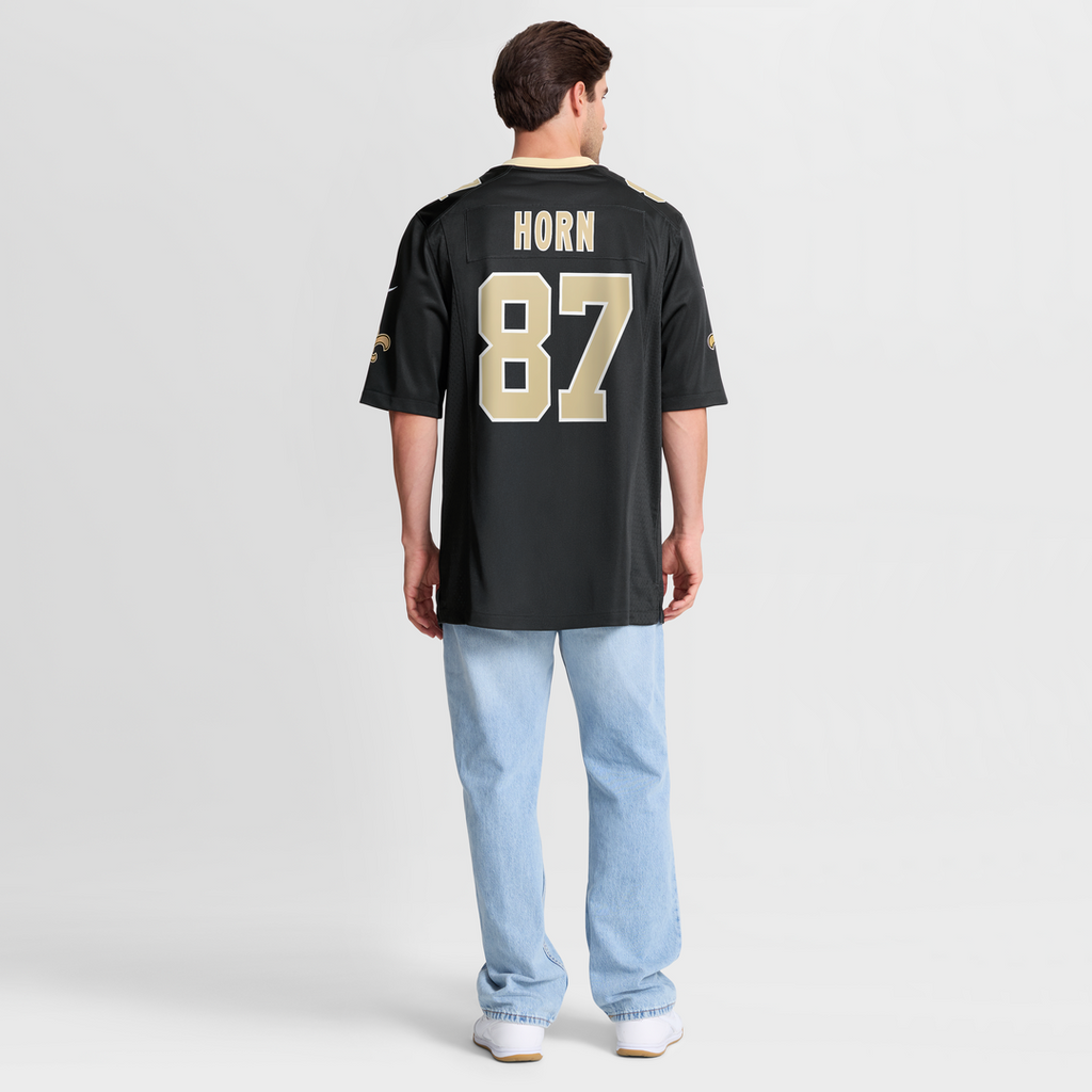 New Orleans Saints Joe Horn Black Game Retired Player Jersey product image 8, provided for visual reference and product