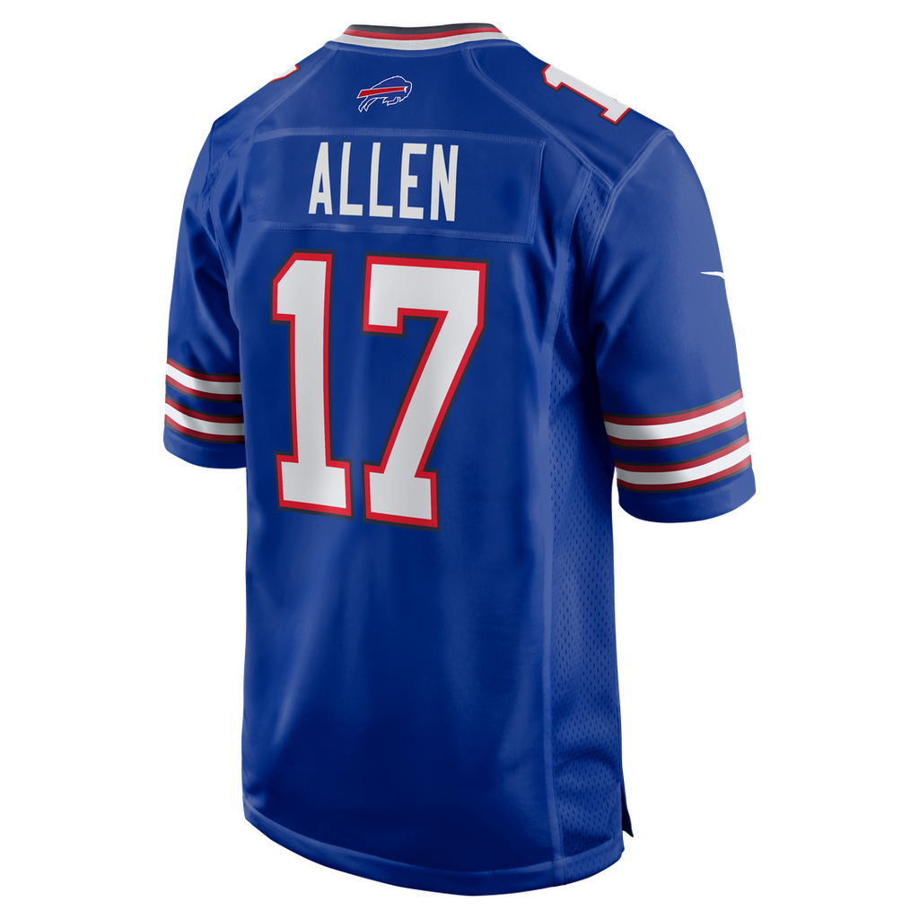 Buffalo Bills Josh Allen Royal Game Player Jersey product image 11, provided for visual reference and product detail review