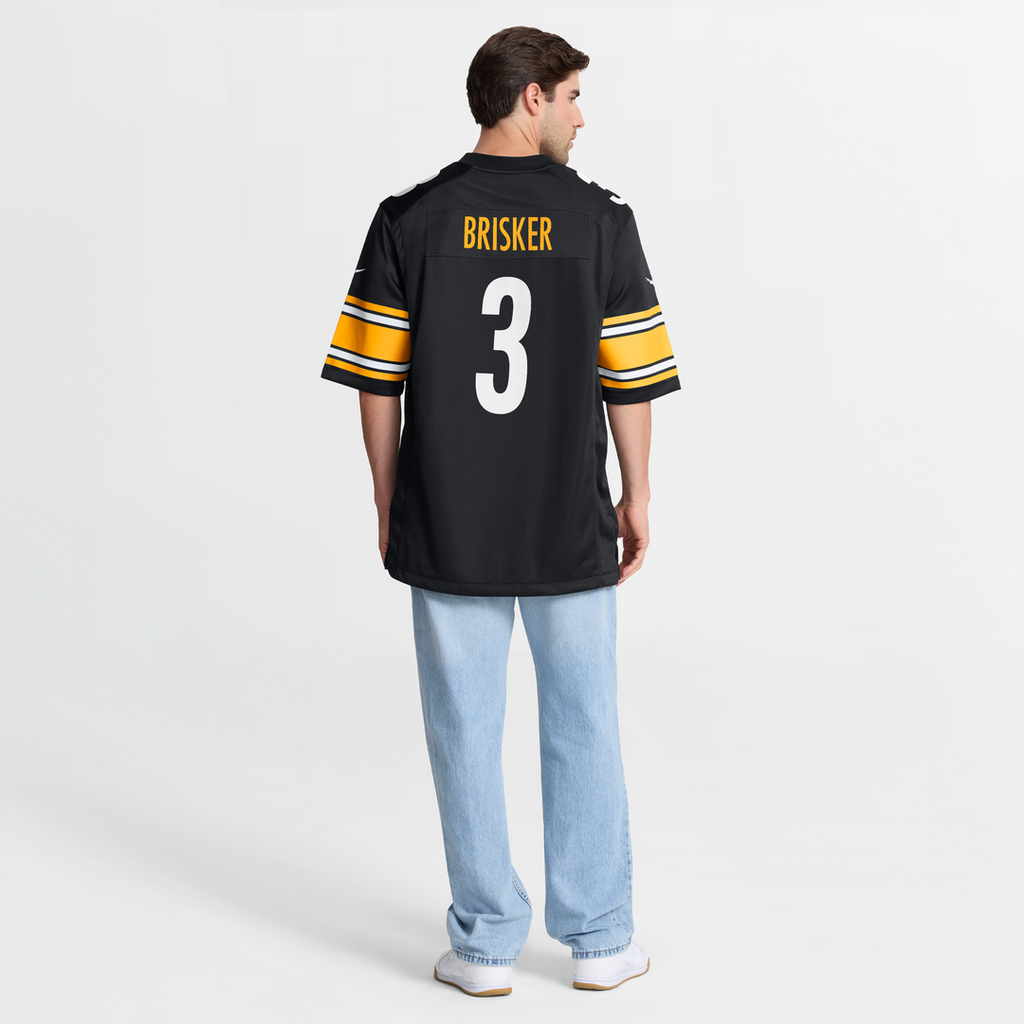 Pittsburgh Steelers Jaquan Brisker Black Team Game Jersey product image 3, provided for visual reference and product detail