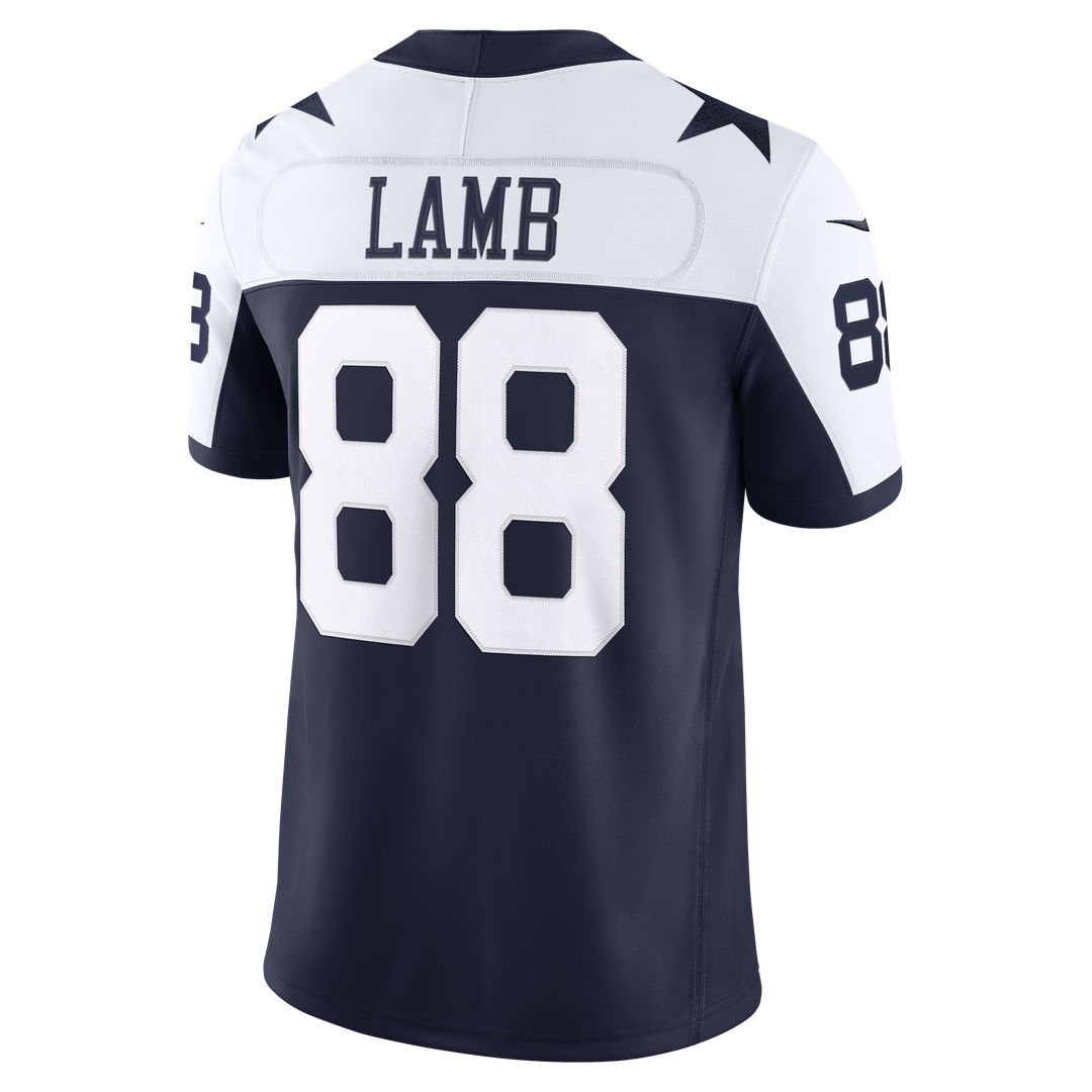 Dallas Cowboys CeeDee Lamb White Vapor F.U.S.E. Stitched Limited Jersey product image 9, provided for visual reference and
