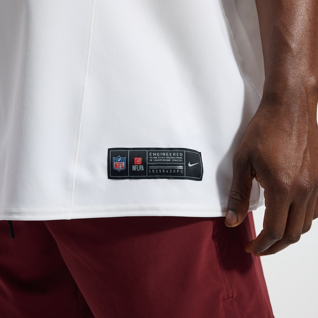 Washington Commanders Jayden Daniels White Alternate 2 Super Bowl Era Vapor F.U.S.E. Elite Jersey product image 10, provided