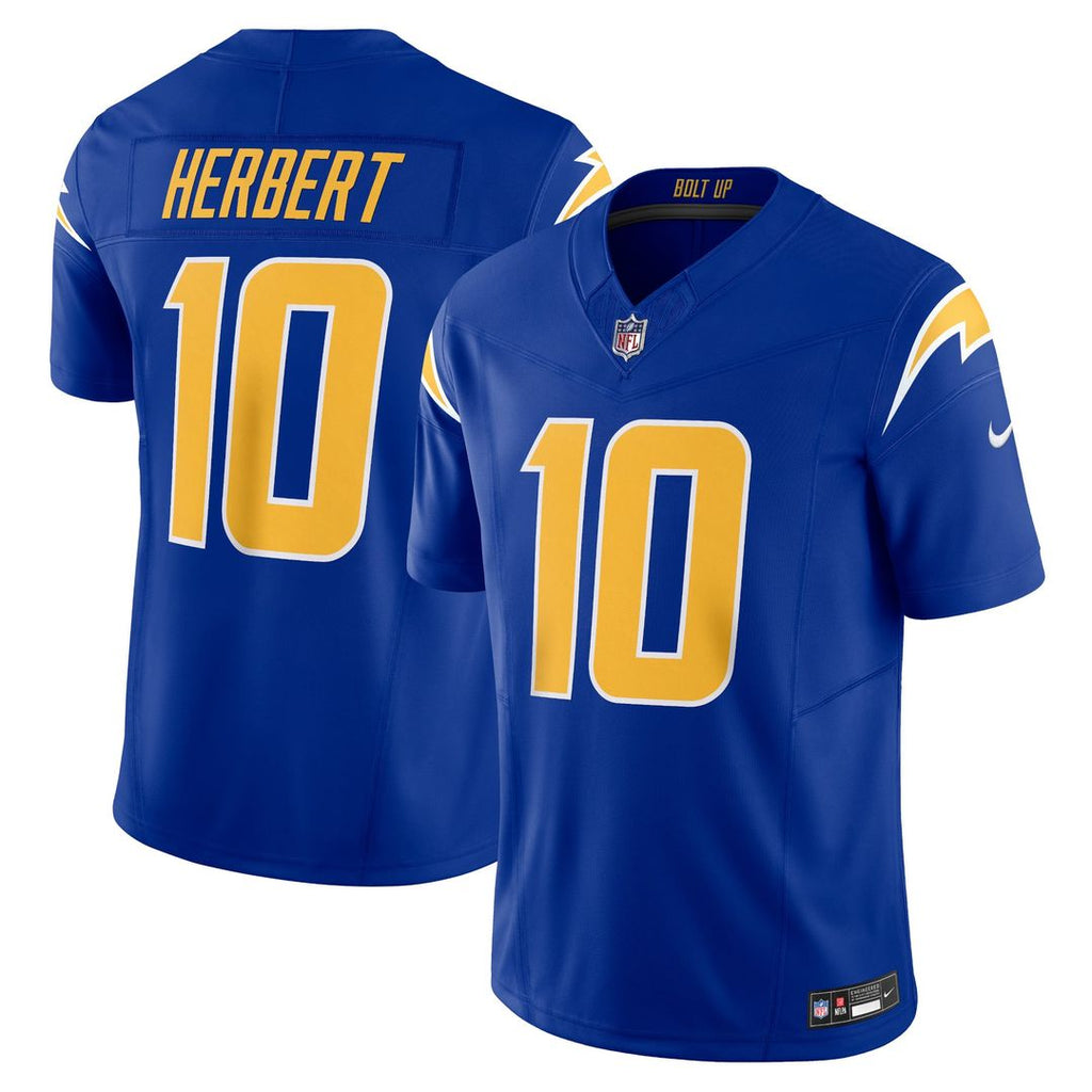 Los Angeles Chargers Justin Herbert Gold Alternate Charger Power Vapor F.U.S.E. Limited Jersey product image 7, provided for