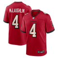 Tampa Bay Buccaneers Chase McLaughlin Red Game Player Jersey product image 1, provided for visual reference and product