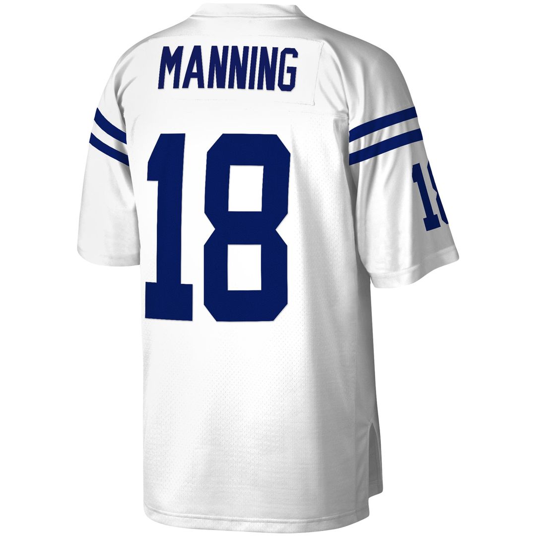 Indianapolis Colts Peyton Manning White Legacy Replica Jersey product image 6, provided for visual reference and product