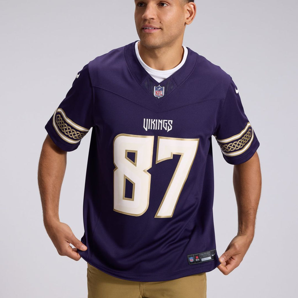 Minnesota Vikings T.J. Hockenson Purple 2026 Rivalries Collection Stitched Limited Jersey product image 9, provided for