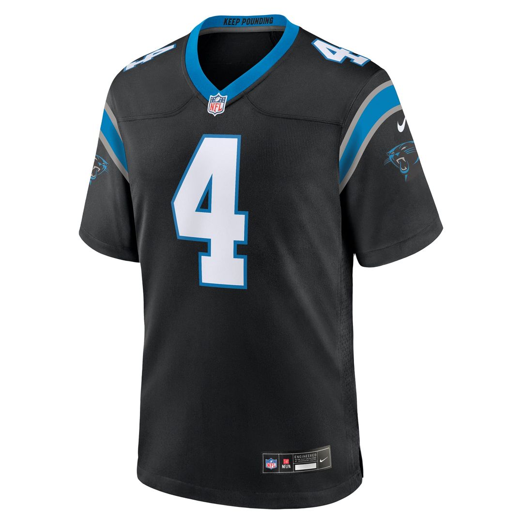 Carolina Panthers Tetairoa McMillan Blue Alternate Game Jersey product image 8, provided for visual reference and product
