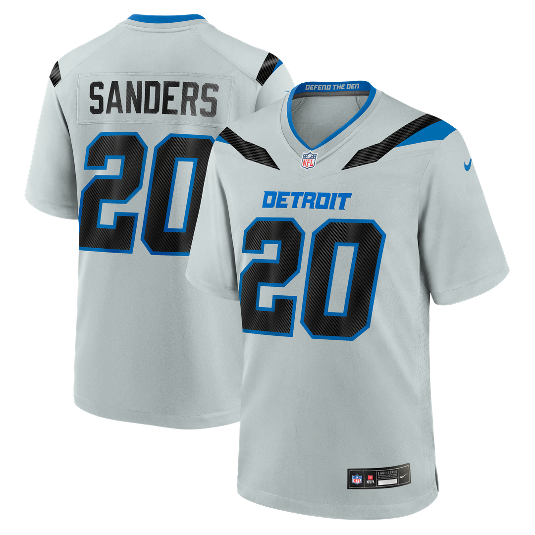 Detroit Lions Barry Sanders Silver 2026 Rivalries Collection Game Jersey product image 1, provided for visual reference and