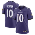 Baltimore Ravens LaJohntay Wester Purple Team Game Jersey product image 1, provided for visual reference and product detail