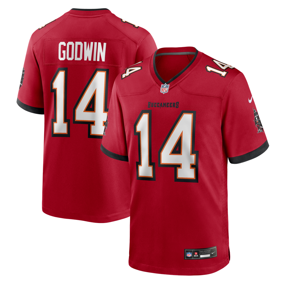 Tampa Bay Buccaneers Chris Godwin Orange Throwback Game Jersey product image 13, provided for visual reference and product