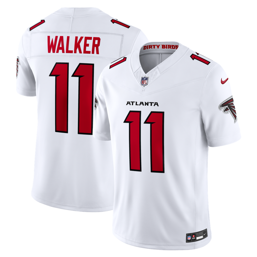 Atlanta Falcons Jalon Walker White Vapor F.U.S.E. Stitched Limited Jersey product image 1, provided for visual reference and