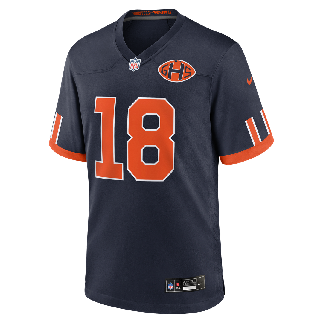 Chicago Bears Caleb Williams Navy 2026 Rivalries Collection Game Jersey product image 6, provided for visual reference and