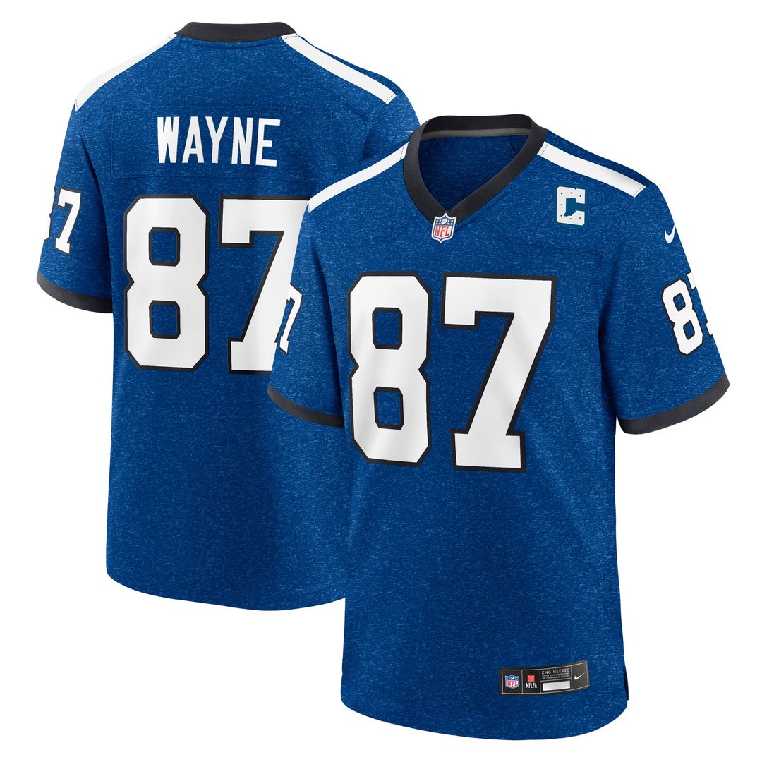 Indianapolis Colts Reggie Wayne Blue Retired Player Alternate Game Jersey product image 1, provided for visual reference and