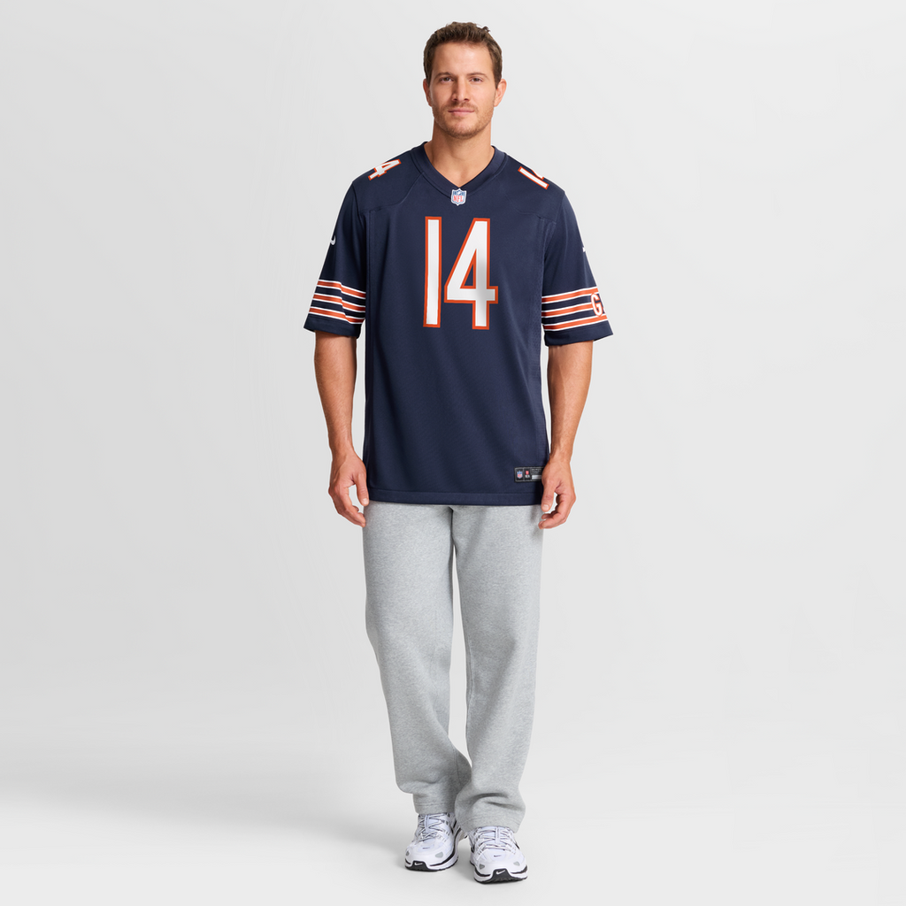 Chicago Bears Kalif Raymond Navy Team Game Jersey product image 4, provided for visual reference and product detail review