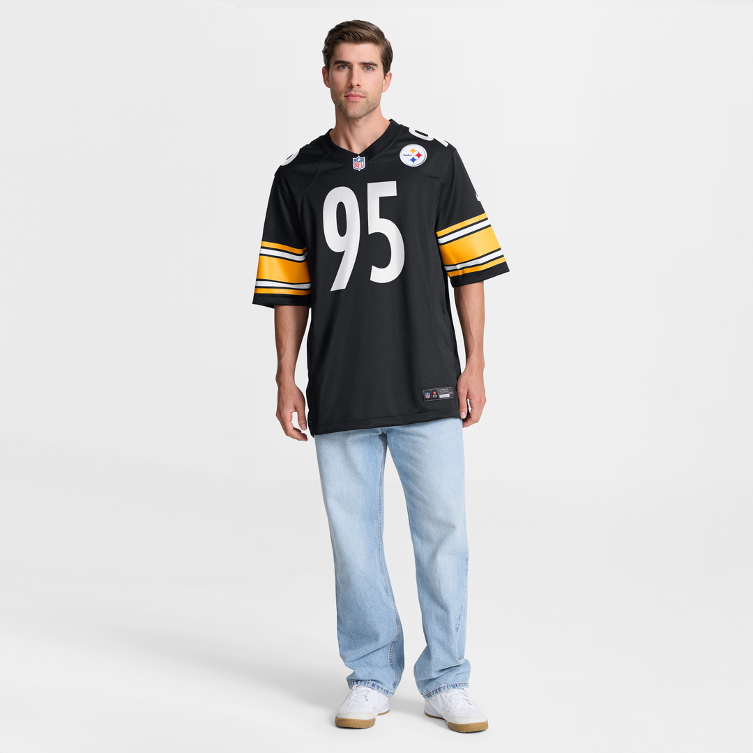 Pittsburgh Steelers Keeanu Benton Black Team Game Jersey product image 7, provided for visual reference and product detail