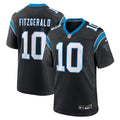 Carolina Panthers Ryan Fitzgerald Black Team Game Jersey product image 1, provided for visual reference and product detail