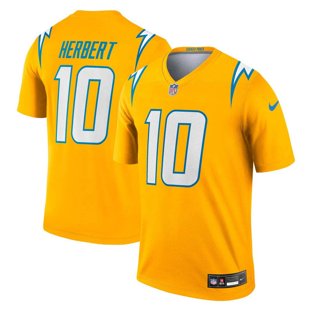 Los Angeles Chargers Justin Herbert Gold Alternate Charger Power Legend Player Performance Top product image 1, provided for
