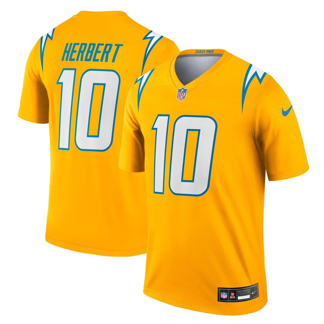 Los Angeles Chargers Justin Herbert Gold Alternate Charger Power Legend Player Performance Top product image 1, provided for