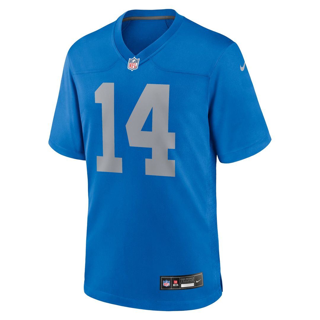 Detroit Lions Amon-Ra St. Brown Blue Alternate Game Jersey product image 2, provided for visual reference and product detail