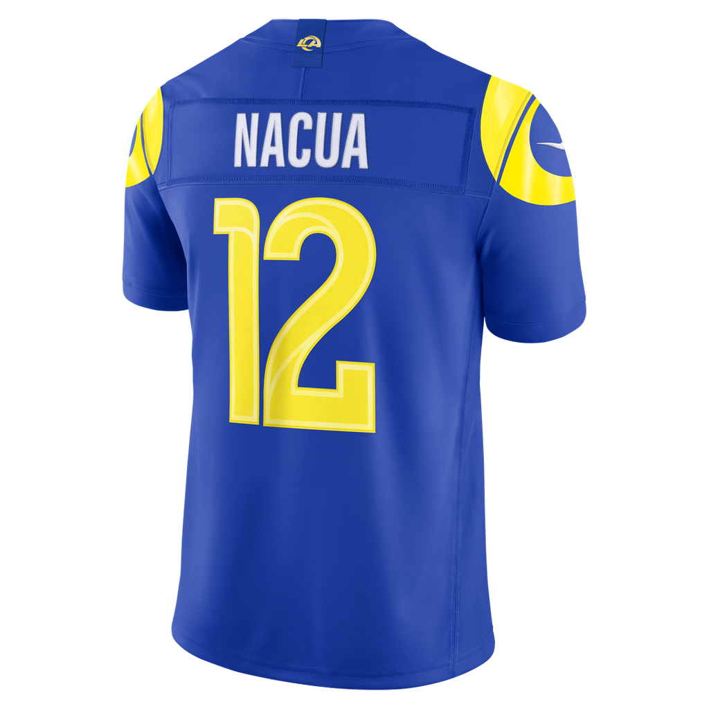 Los Angeles Rams Puka Nacua Royal Team Vapor F.U.S.E. Stitched Limited Jersey product image 3, provided for visual reference