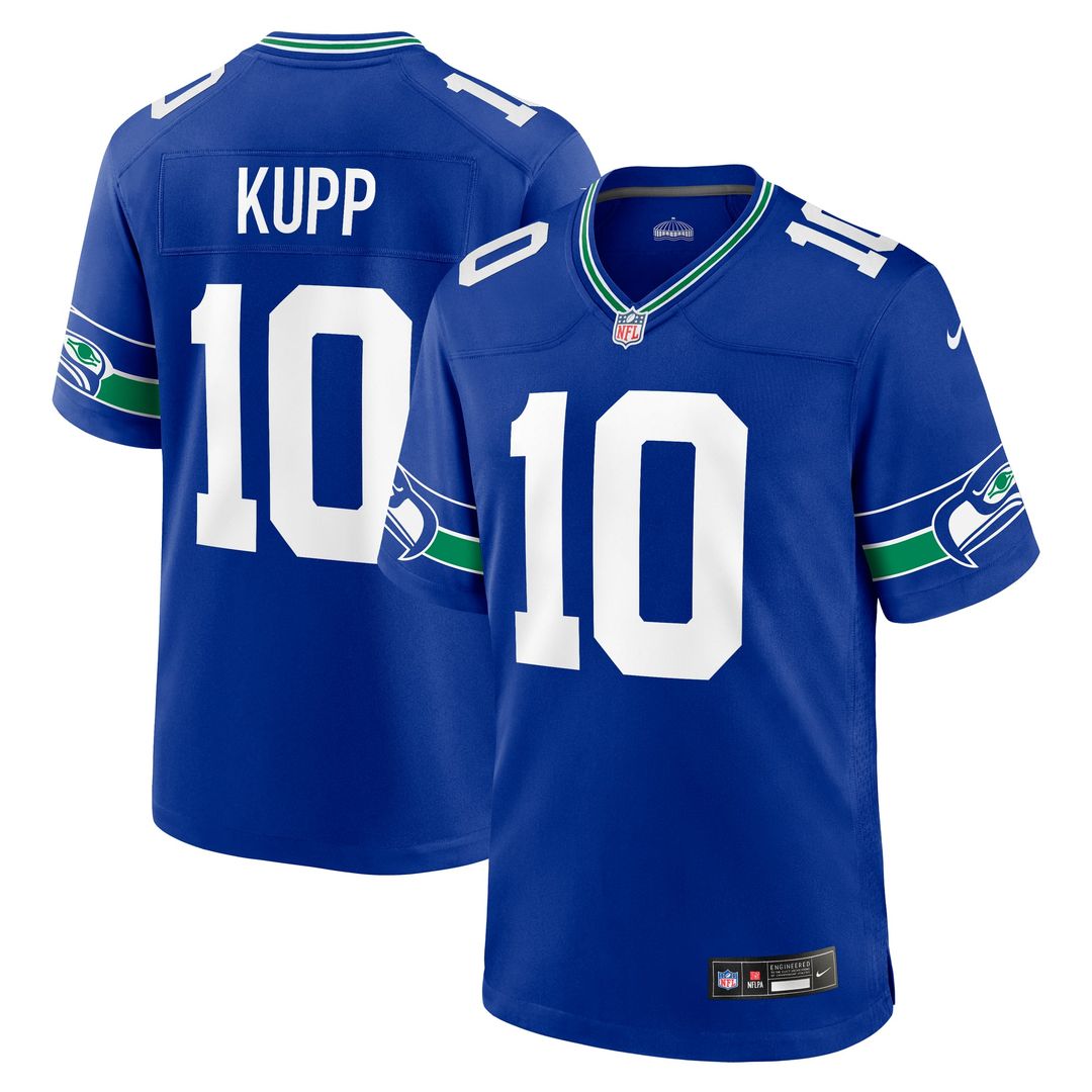 Seattle Seahawks Cooper Kupp Royal Alternate Game Jersey product image 1, provided for visual reference and product detail